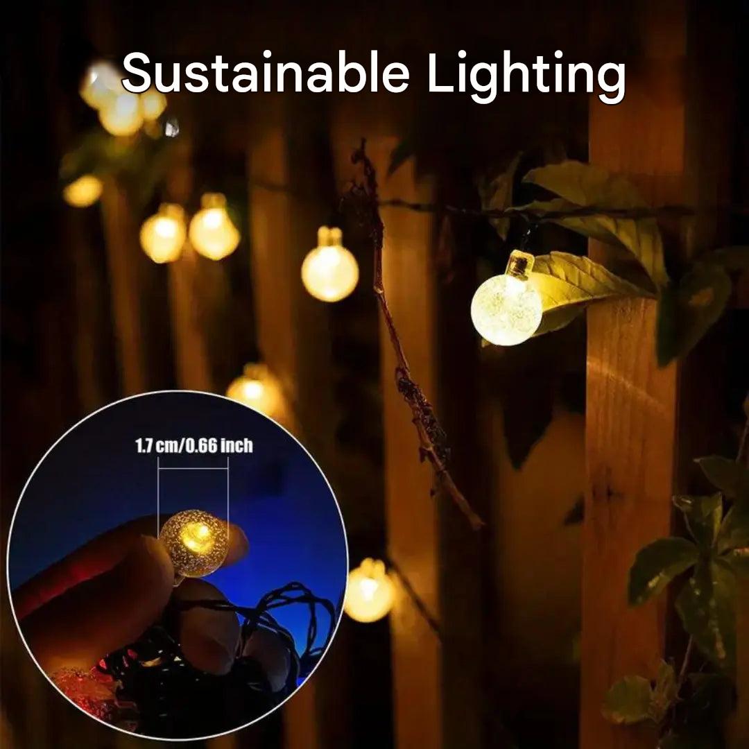 Fenntartható LED fényfüzér - SolarGlow