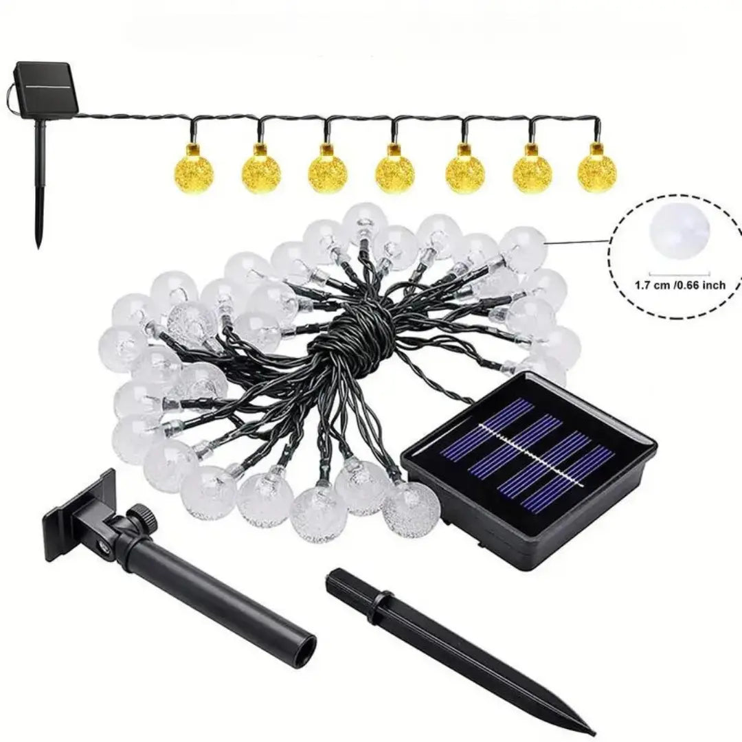 Fenntartható LED fényfüzér - SolarGlow