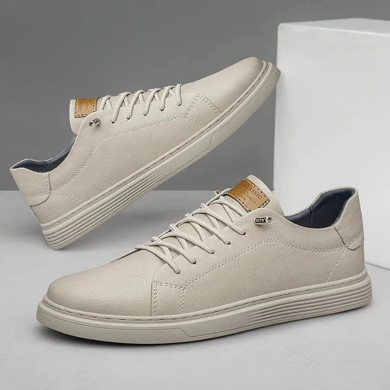 Kényelmes Oxford Bőr Férfi Sneakers - Ethan