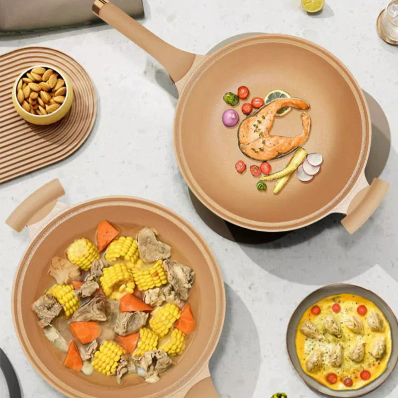 AA NOT AVAILABLE Többfunkciós Wok serpenyő tapadásmentes bevonattal - CookFlex