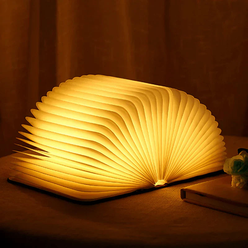 Hajtható Könyvlámpa Meleg LED-Világítással - StoryGlow