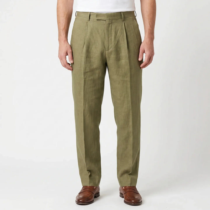 Pleated Smart Casual Trousers -  Caleb