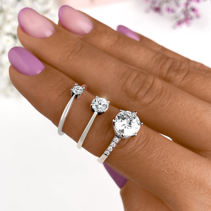 Solitaire Zirkonia Gyűrű - Elena