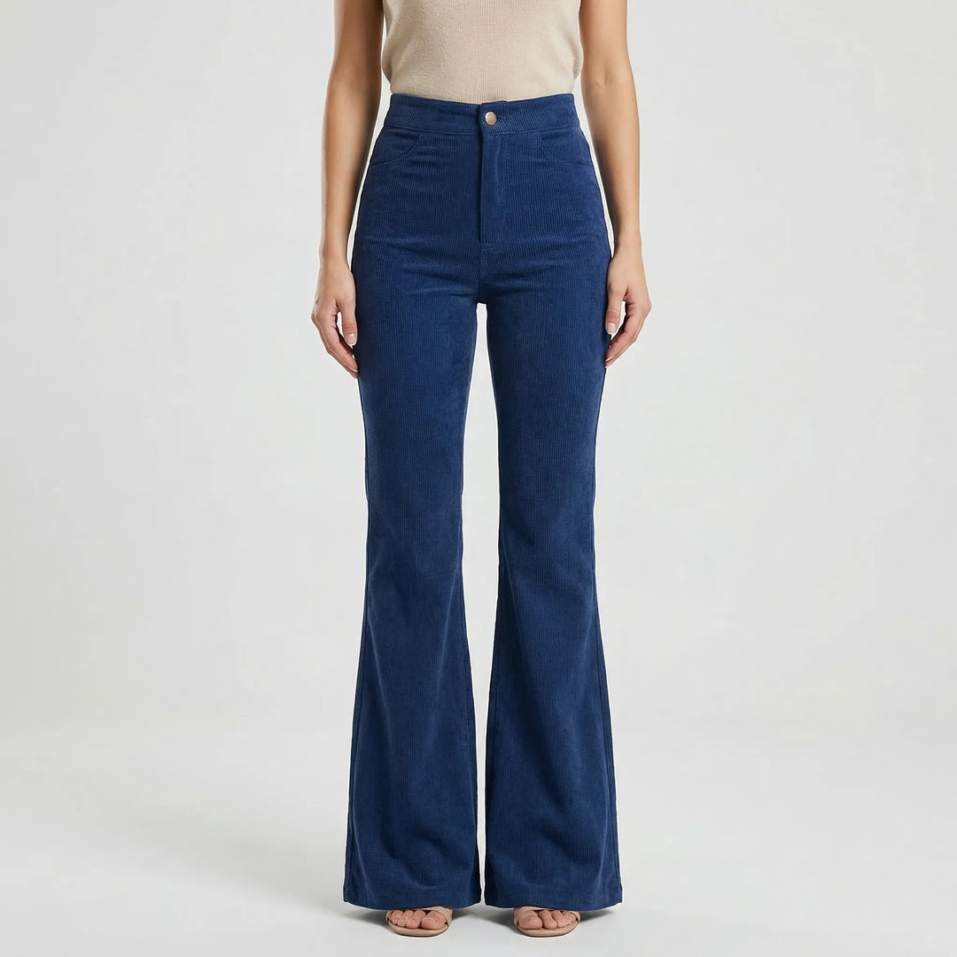Retro-Inspired Flared Women's Trousers - Kristin