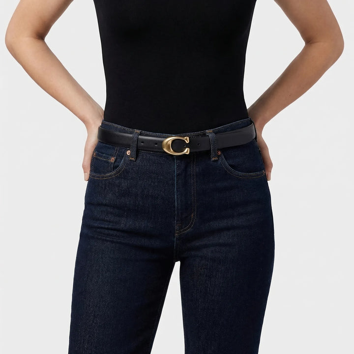 Reversible Slim C-Buckle Belt - Marjorie