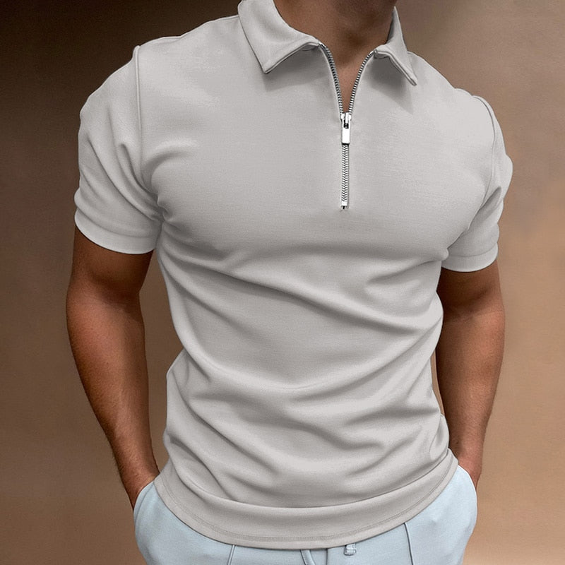 Modern slim fit póló cipzárral (1 vásárol, 1 ingyen) - VestoZip férfi póló