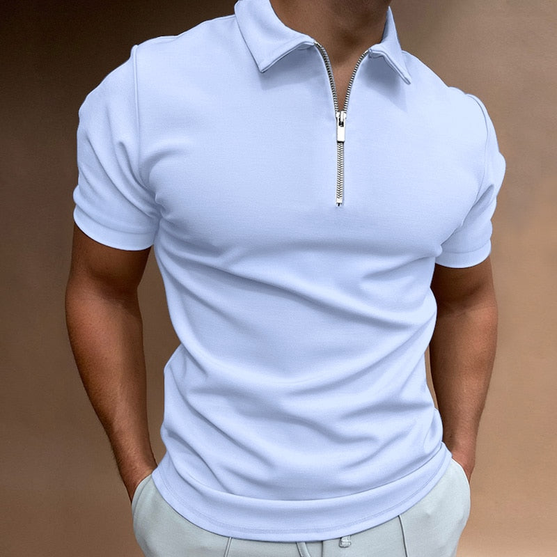 Modern slim fit póló cipzárral (1 vásárol, 1 ingyen) - VestoZip férfi póló