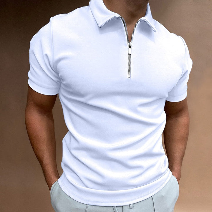 Modern slim fit póló cipzárral (1 vásárol, 1 ingyen) - VestoZip férfi póló