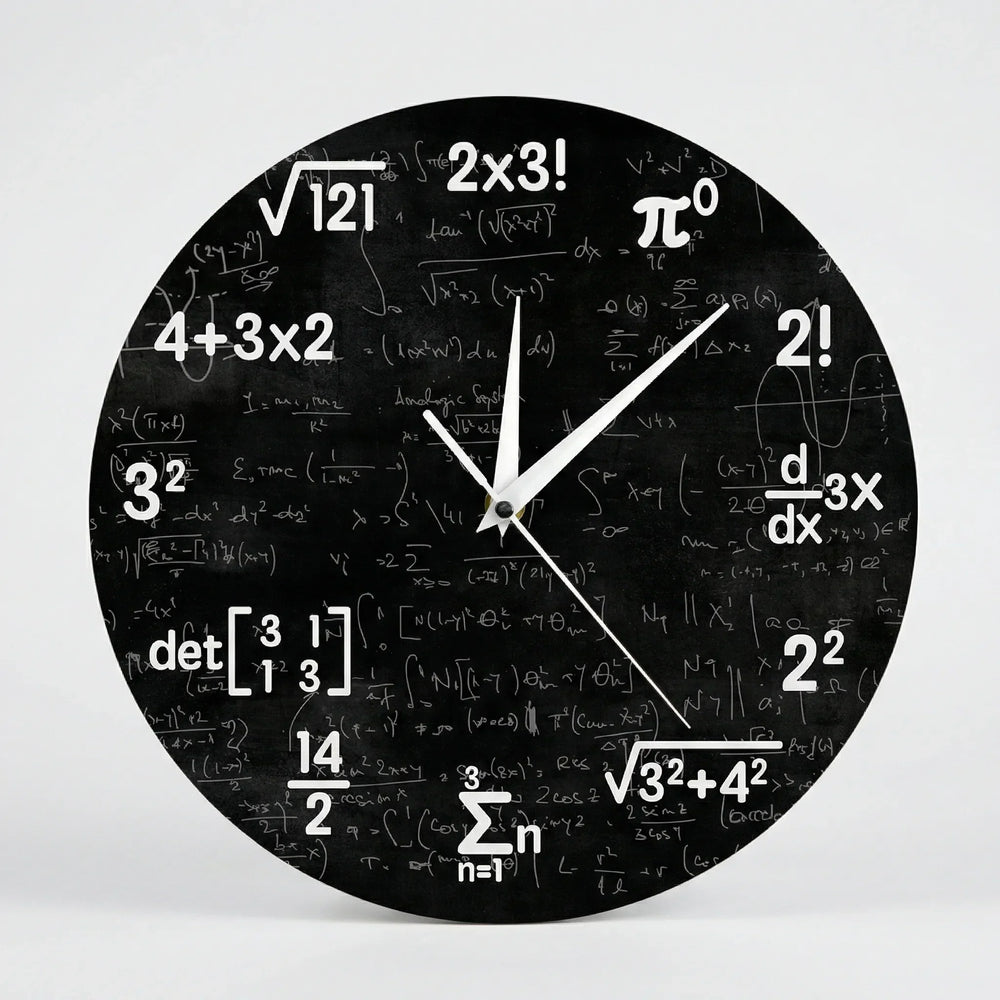 Runde Motiv-Wanduhr - NumeriClock