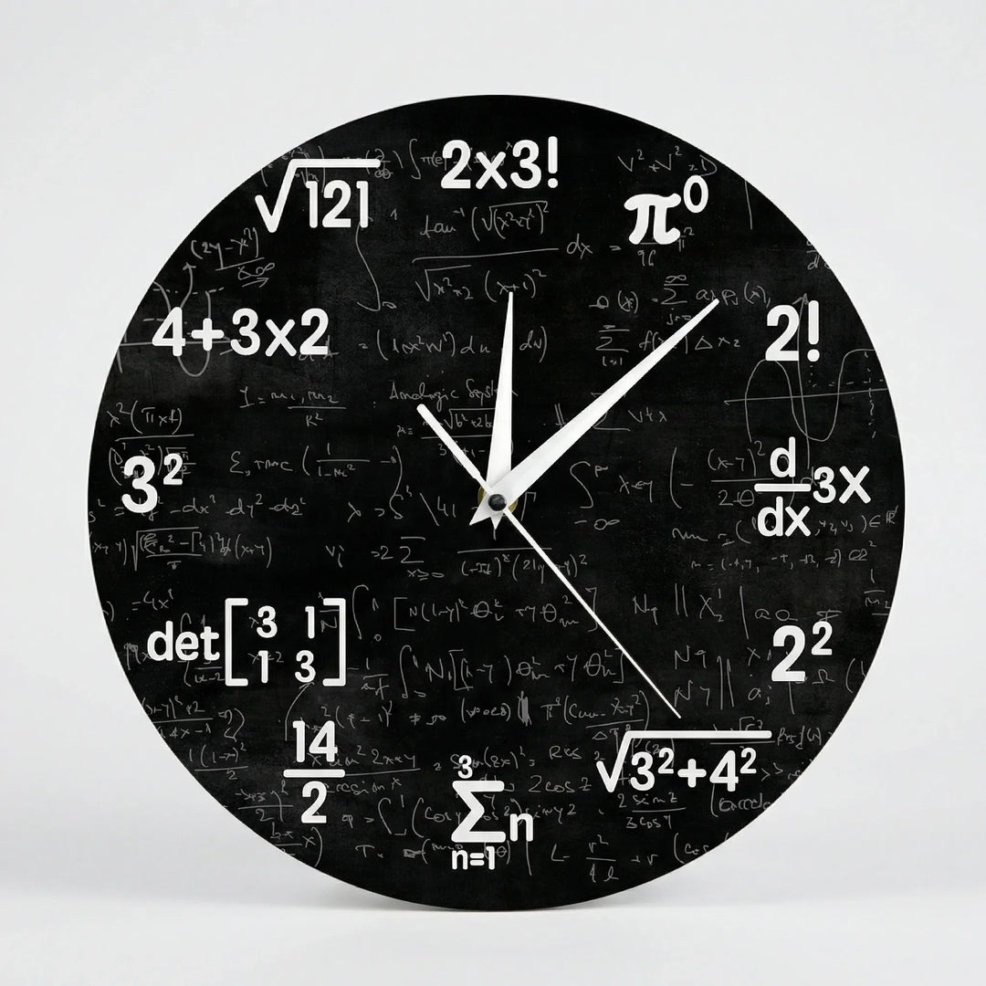 Runde Motiv-Wanduhr - NumeriClock