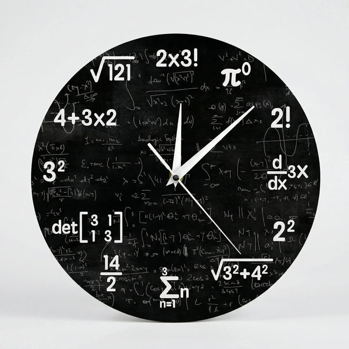 Runde Motiv-Wanduhr - NumeriClock