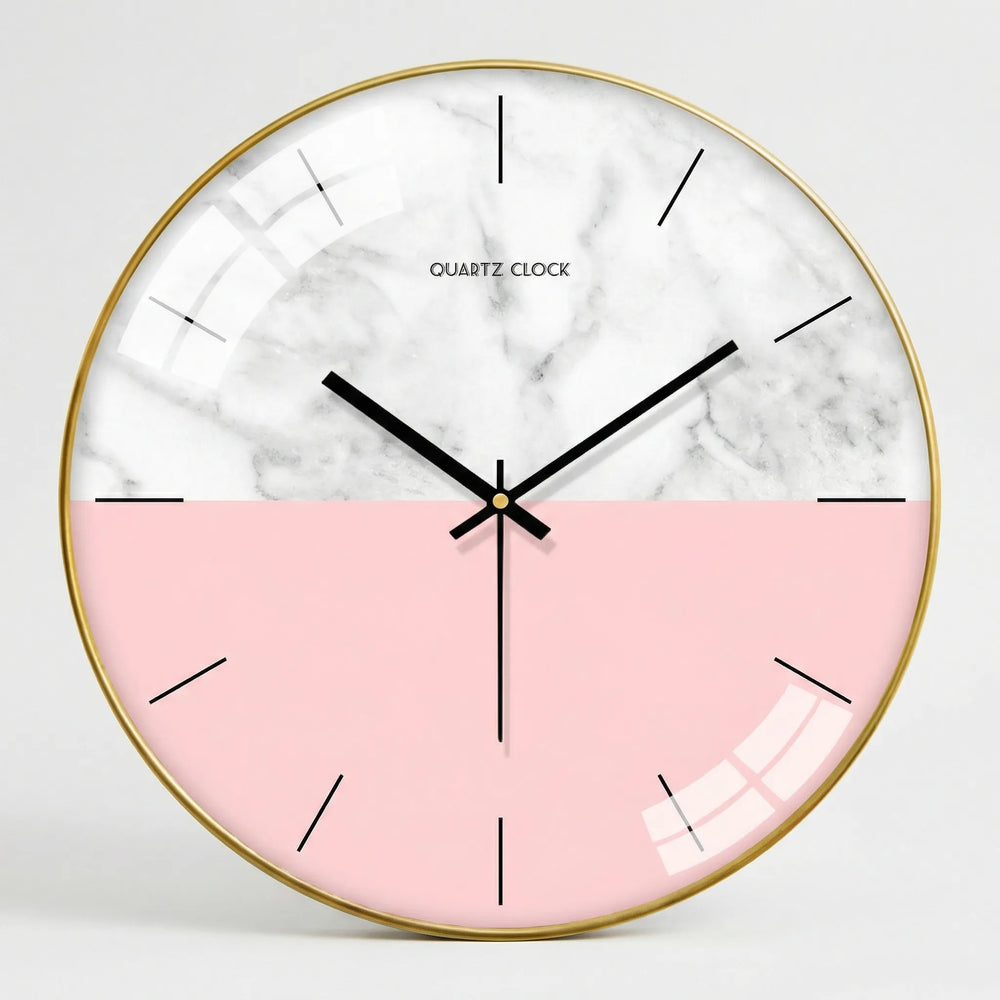 Runde Wanduhr Im Minimalistischen Stil - NordelleClocka