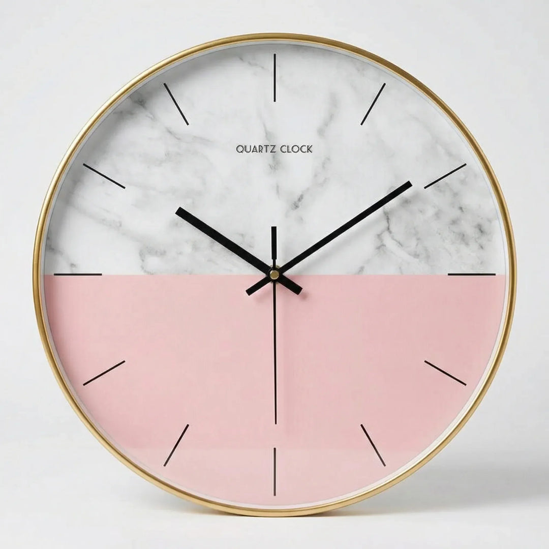 Runde Wanduhr Im Minimalistischen Stil - NordelleClocka