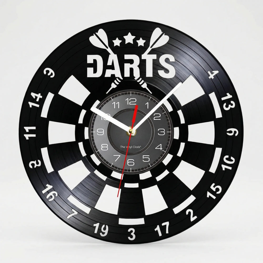 Runde Wanduhr Mit Dart-Motiv - Dartorio