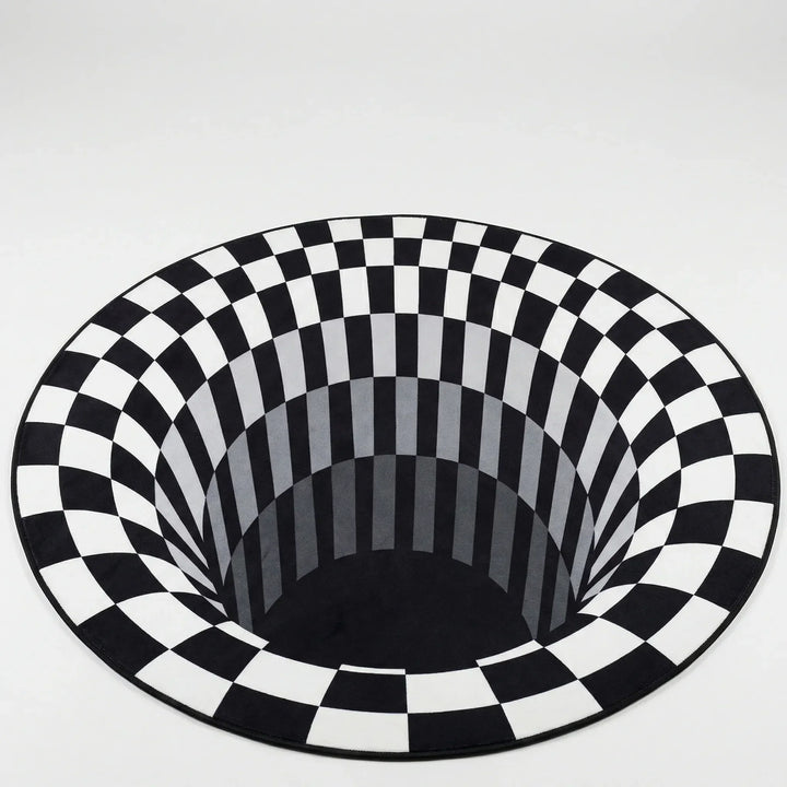 Runder 3D-Illusionsteppich - Vortique