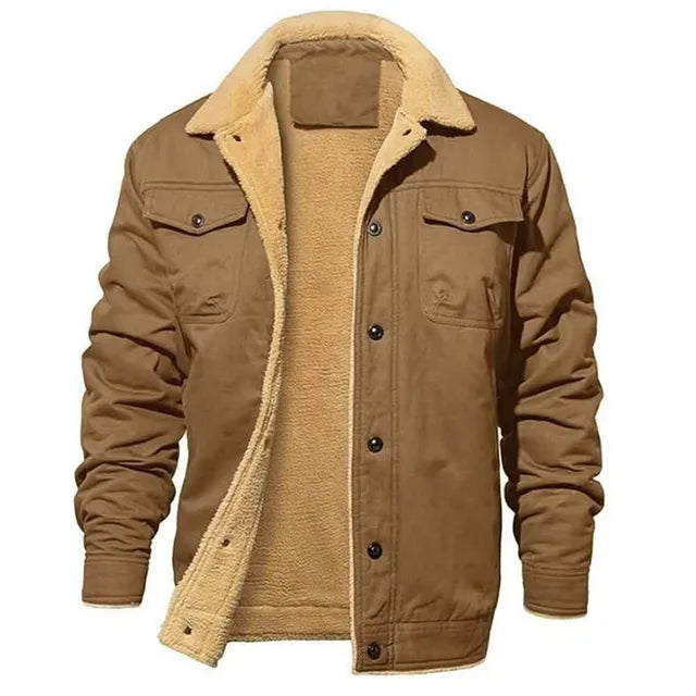 Férfi bomber dzseki pamut fleece-ből – Ewan