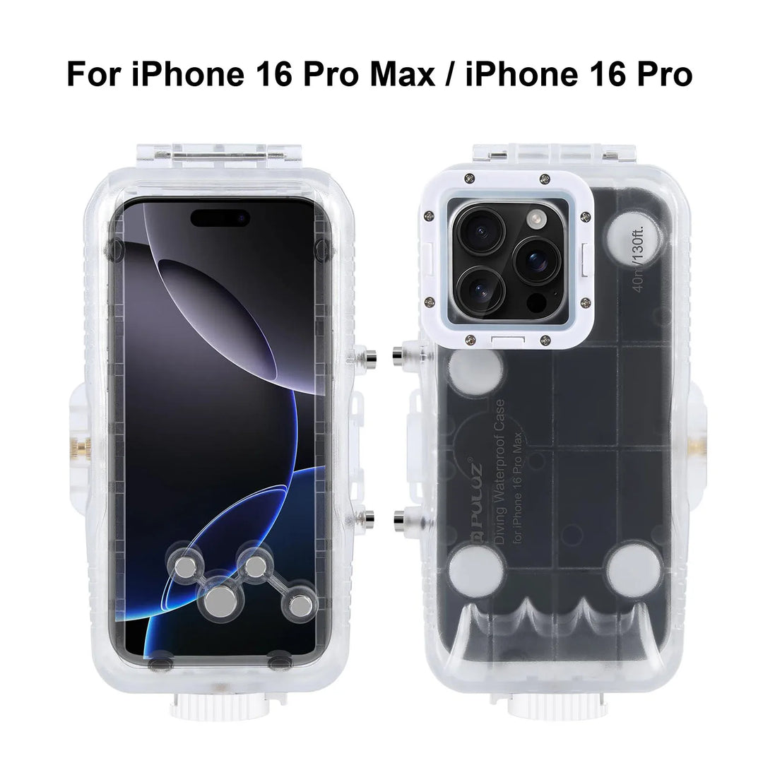 Vízálló búvártok iPhone-hoz 40 m mélységvédettel és érintésvezérléssel – AquaShield