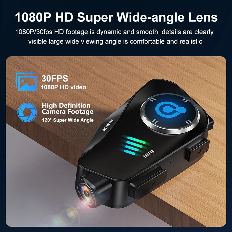 Bluetooth Motorcycle Helmet Camera 1080P HD Vízálló – ApexRide