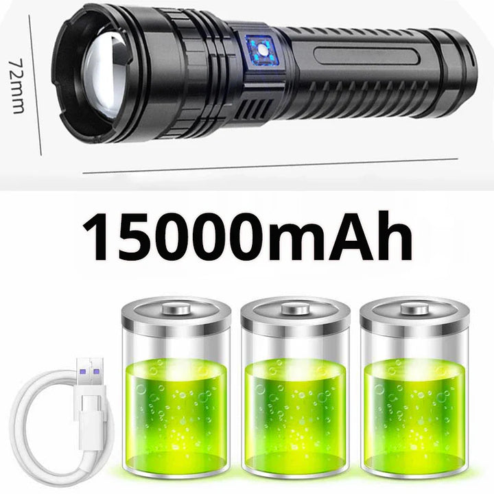 Újratölthető 10000 Lumen LED Zseblámpa – Striker