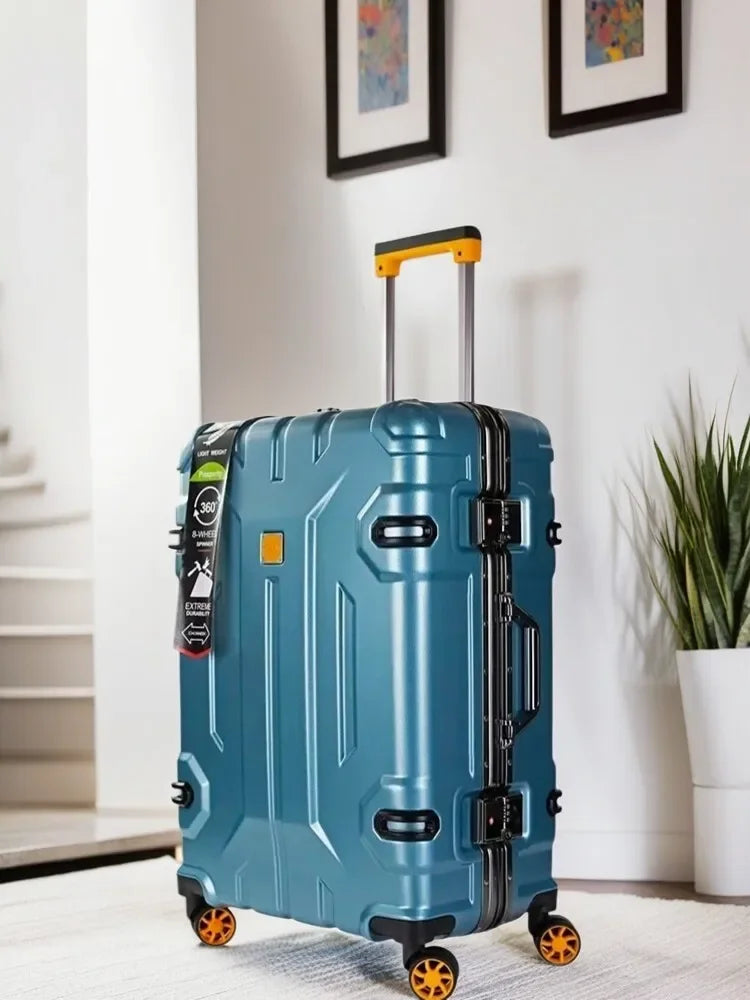 AA NOT AVAILABLE Erős aluminium keretű merev falú bőrönd – Koppenhága