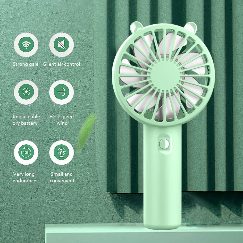 Hordozható USB újratölthető mini kézi ventilátor – Veyra (1+1 INGYEN)
