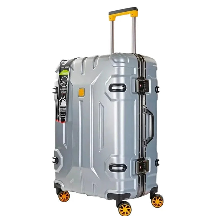 AA NOT AVAILABLE Erős aluminium keretű merev falú bőrönd – Koppenhága