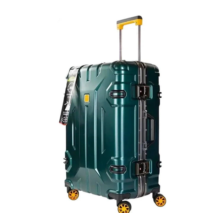 AA NOT AVAILABLE Erős aluminium keretű merev falú bőrönd – Koppenhága