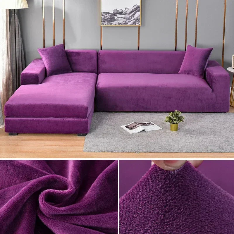 AA_Bad Conversion-Stretch Fluwelen Kanapéhuzat Luxus Kivitelben – Sofina