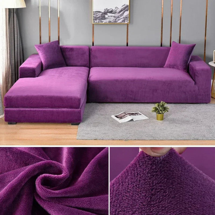 AA_Bad Conversion-Stretch Fluwelen Kanapéhuzat Luxus Kivitelben – Sofina