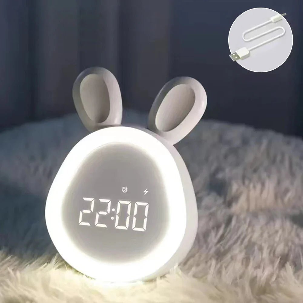 Nyusziformájú gyerekébresztő LED éjjeli fény - BunniGlow