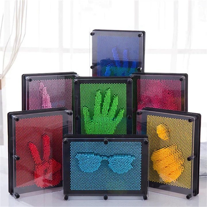 3D-Pin-művészjáték gyerekeknek és felnőtteknek – kreatív ujjnyomkodós móka