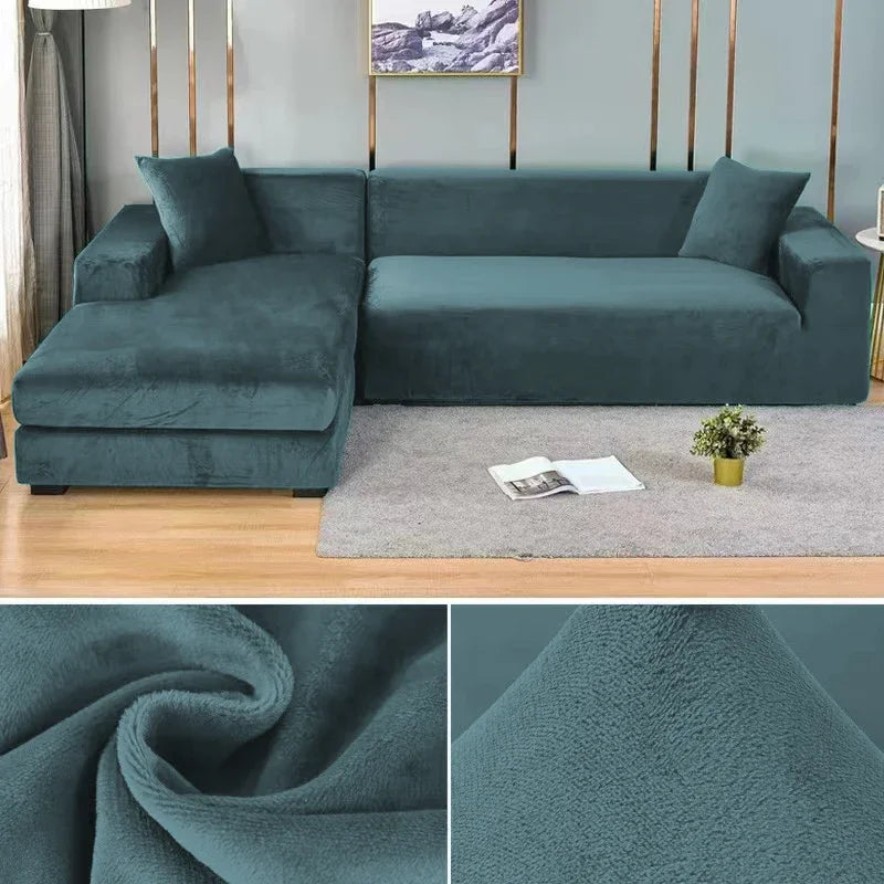 AA_Bad Conversion-Stretch Fluwelen Kanapéhuzat Luxus Kivitelben – Sofina