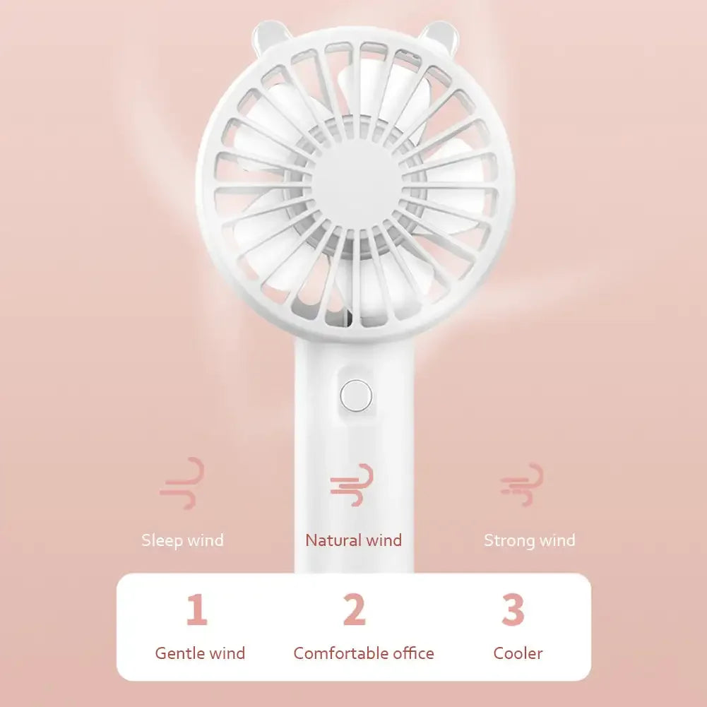 Hordozható USB újratölthető mini kézi ventilátor – Veyra (1+1 INGYEN)
