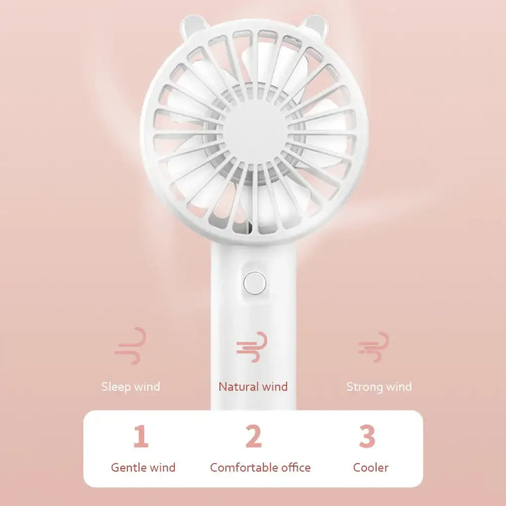 Hordozható USB újratölthető mini kézi ventilátor – Veyra (1+1 INGYEN)