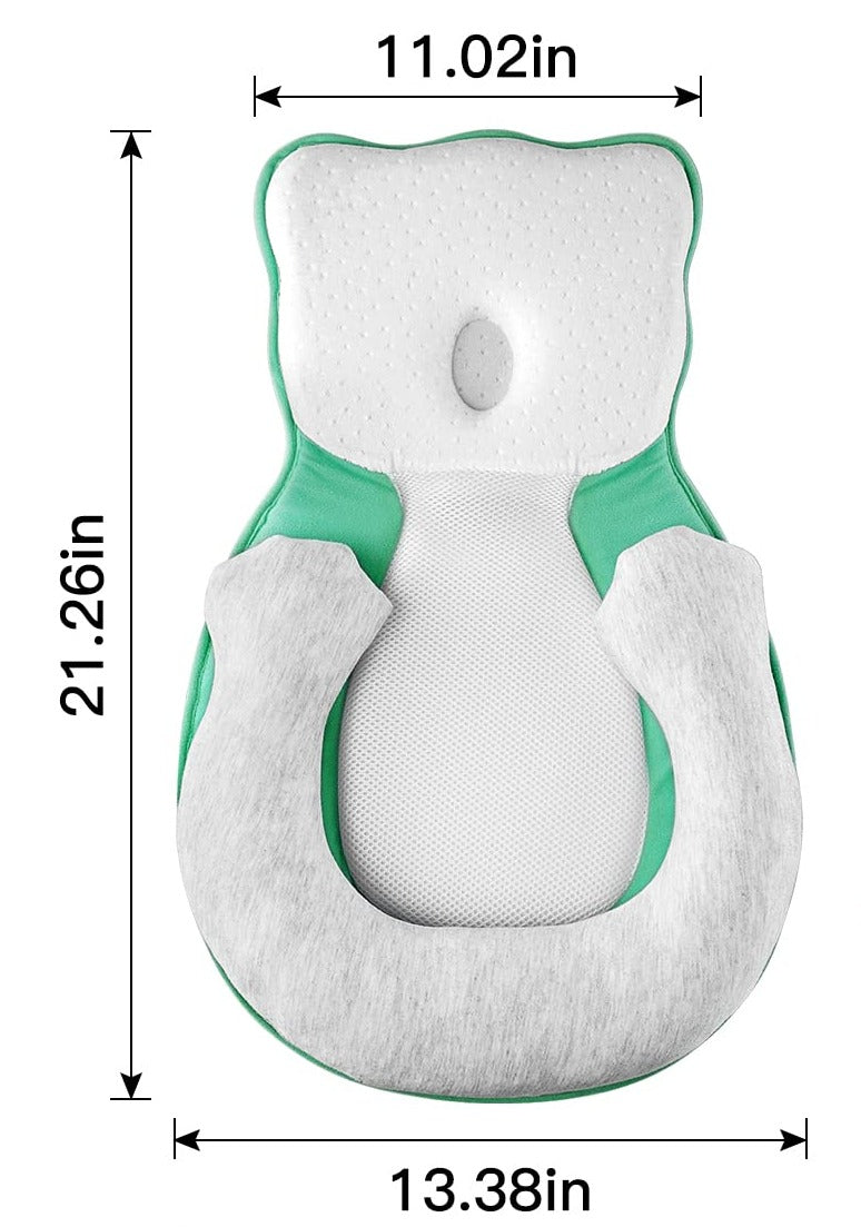 Puha újszülött fekvőpárna lábtámasszal – KuschelNest