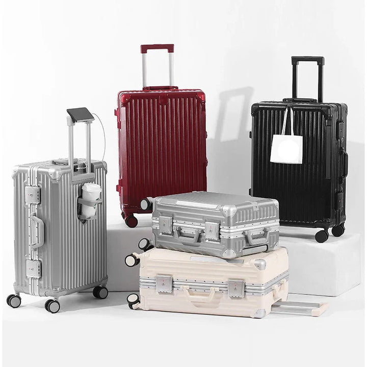 AA OUT OF STOCK Kemény héjú bőrönd alumínium kerettel – Tallinn