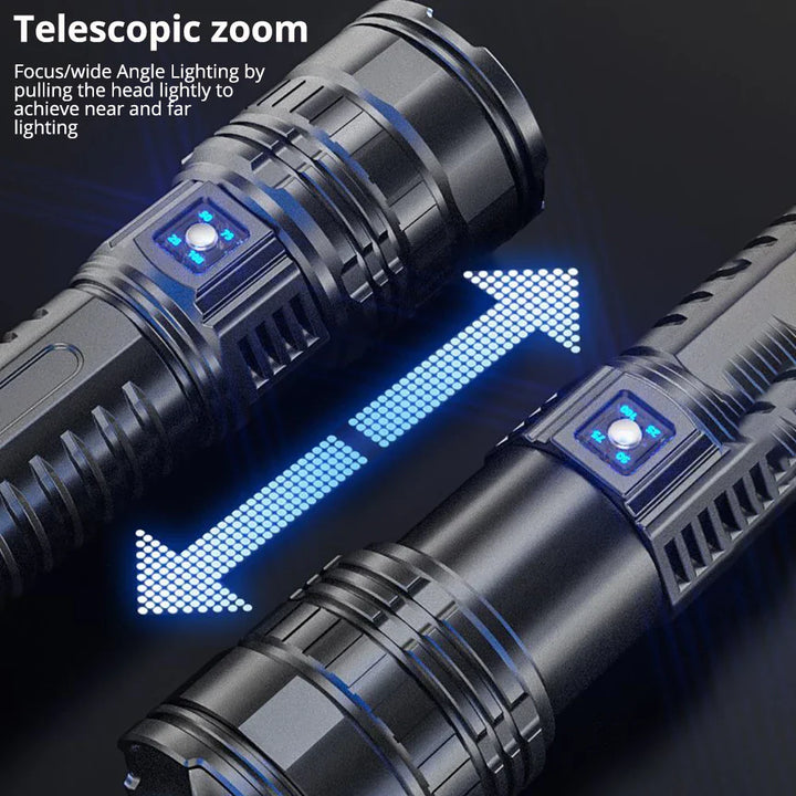 Újratölthető 10000 Lumen LED Zseblámpa – Striker