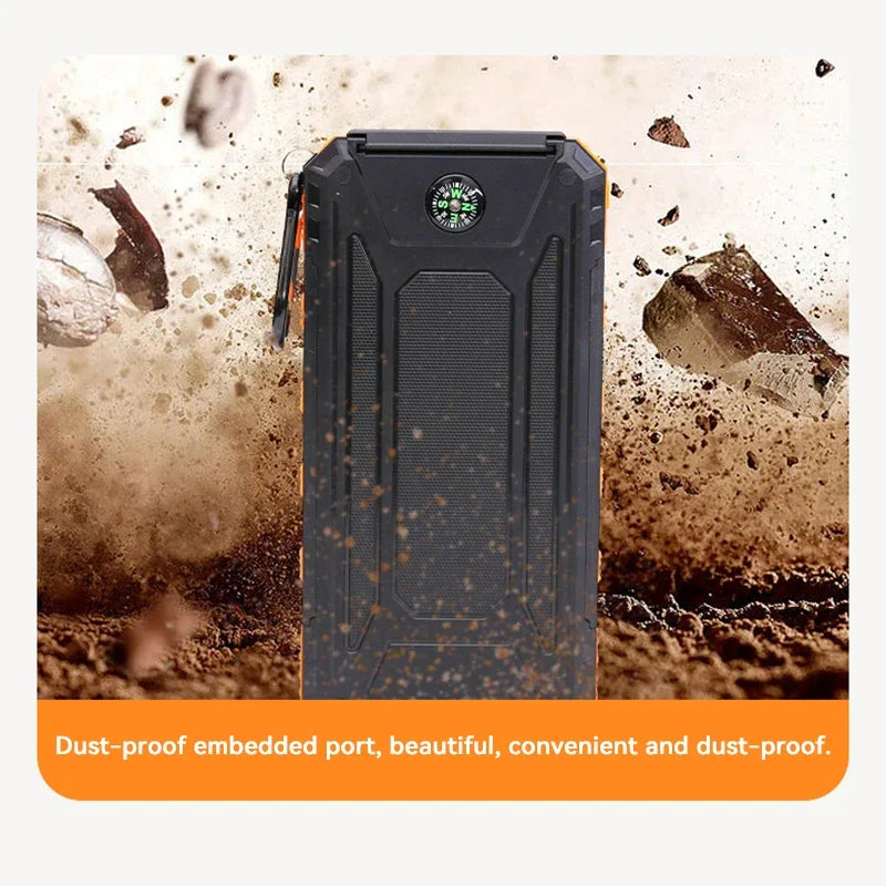 AA NOT AVAILABLE Napenergia Powerbank zseblámpával - SolarCharge Pro