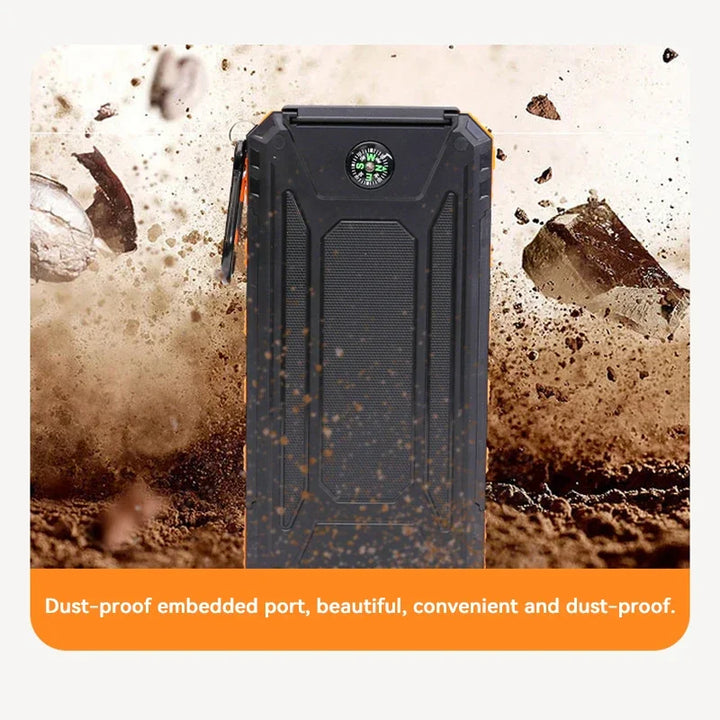 AA NOT AVAILABLE Napenergia Powerbank zseblámpával - SolarCharge Pro