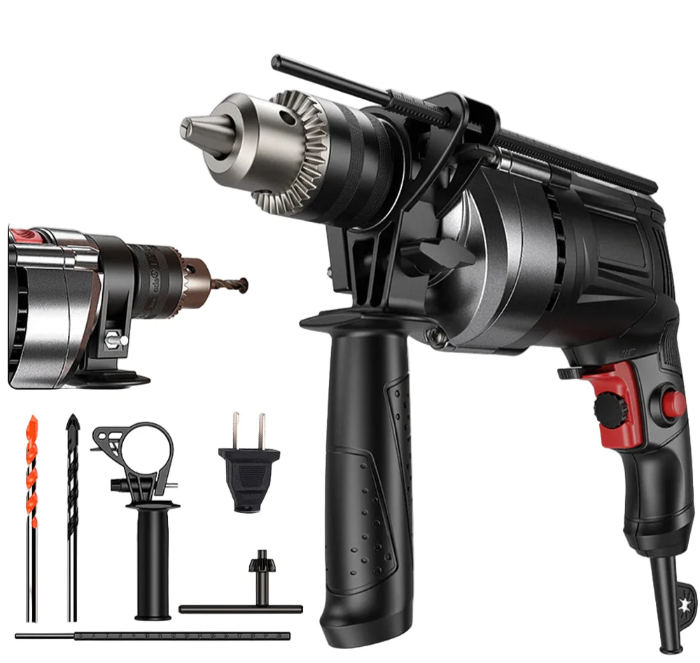 780W Elektromos Kalapács és Fúró Változó Sebességgel – DrillForce