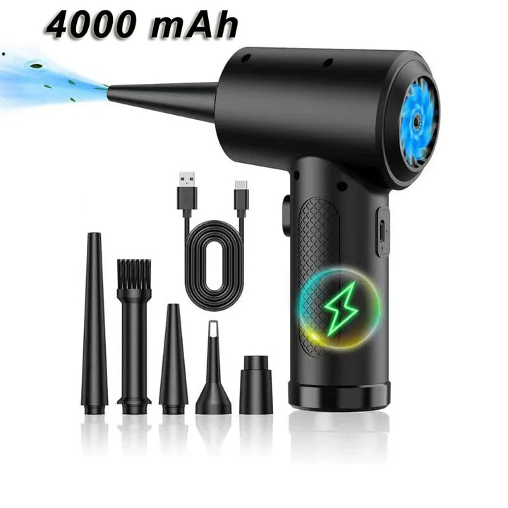 Akkumulátoros Légfúvó 51,000RPM Motorral és LED Fénnyel – JetSweep