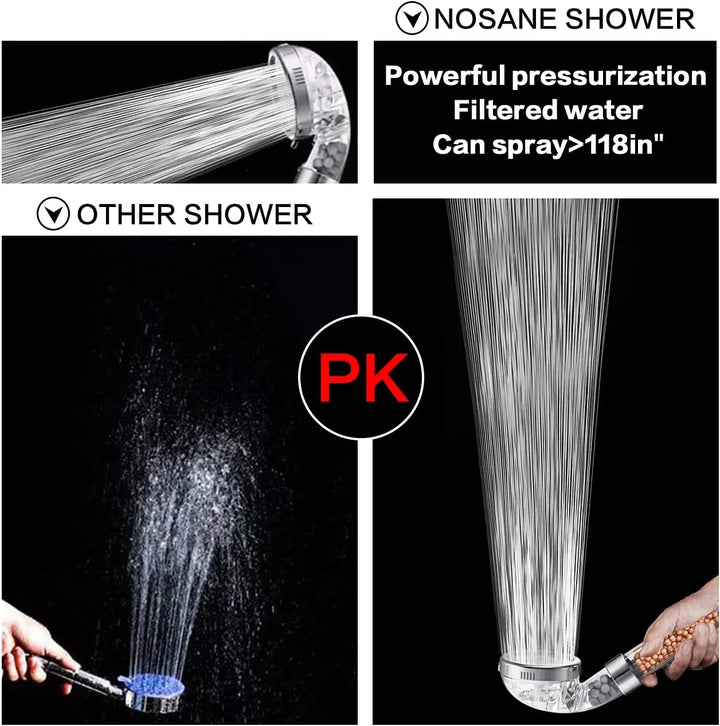 Magas Nyomású Vízmegtakarító Zuhanyfej Szűrővel - AquaGlow
