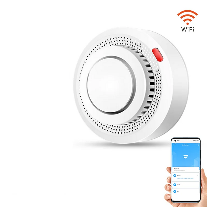 Intelligens WiFi Füstérzékelő Tűzjelző 85dB – SafeSense