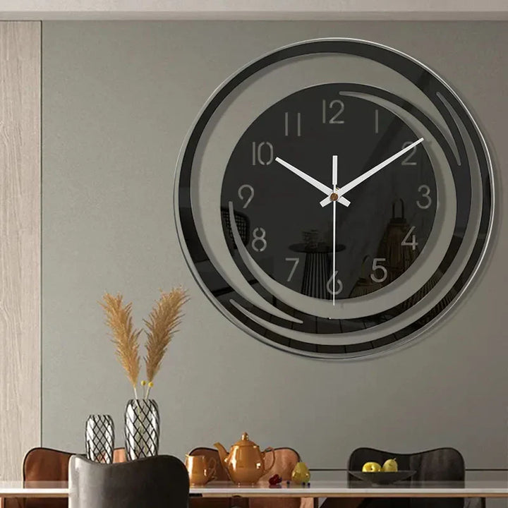 Modern Fekete Fali óra Acrylból - ScandiTime