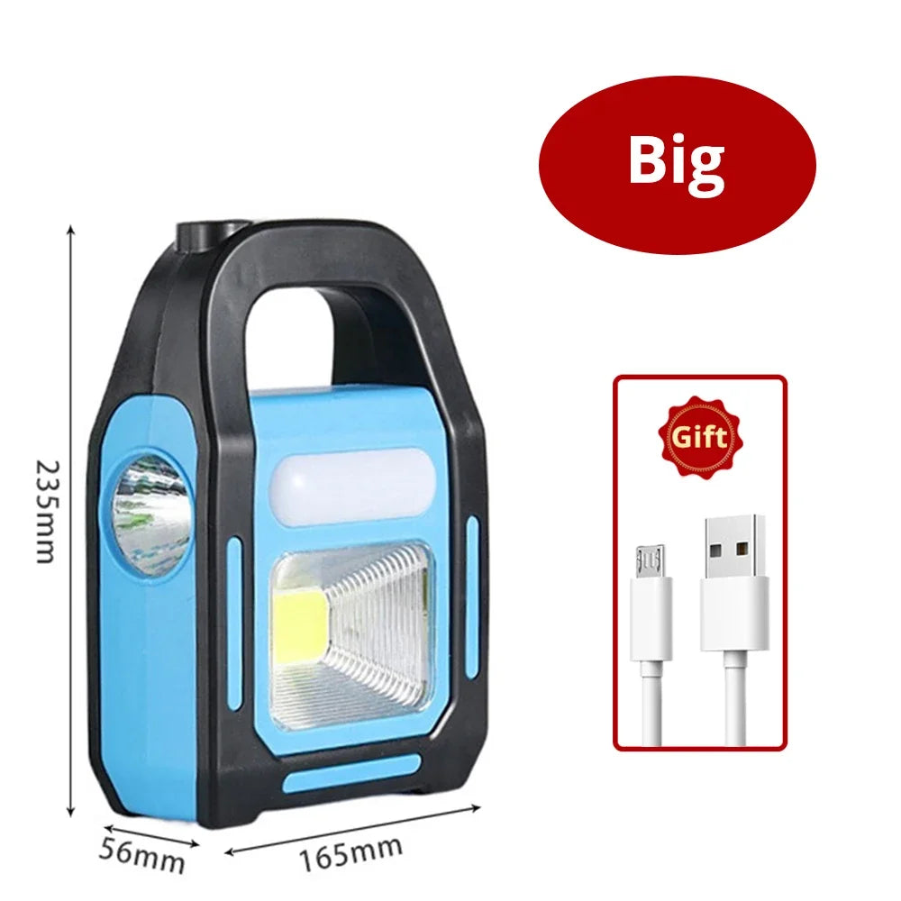 Újratölthető USB Campinglámpa Powerbank-kel - SolarGlow