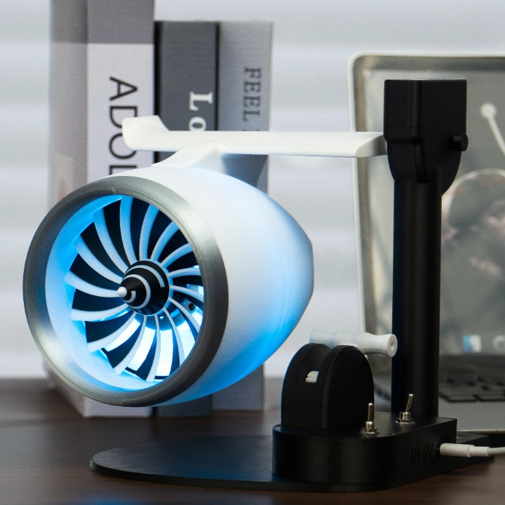 Turbojet ventilátoros ködölő párásító RGB világítással – AeroMist