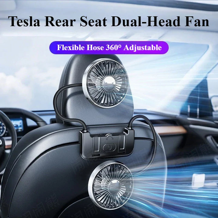 Kétfejű hátsó ülés ventilátor – Eary – (USB-C újratölthető)