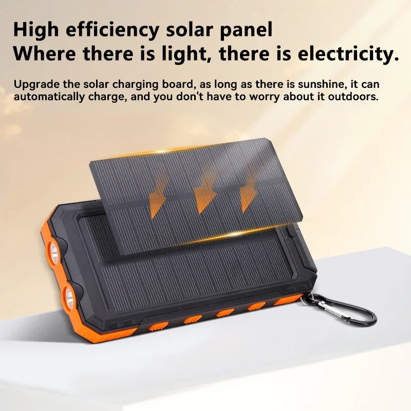 AA NOT AVAILABLE Napenergia Powerbank zseblámpával - SolarCharge Pro
