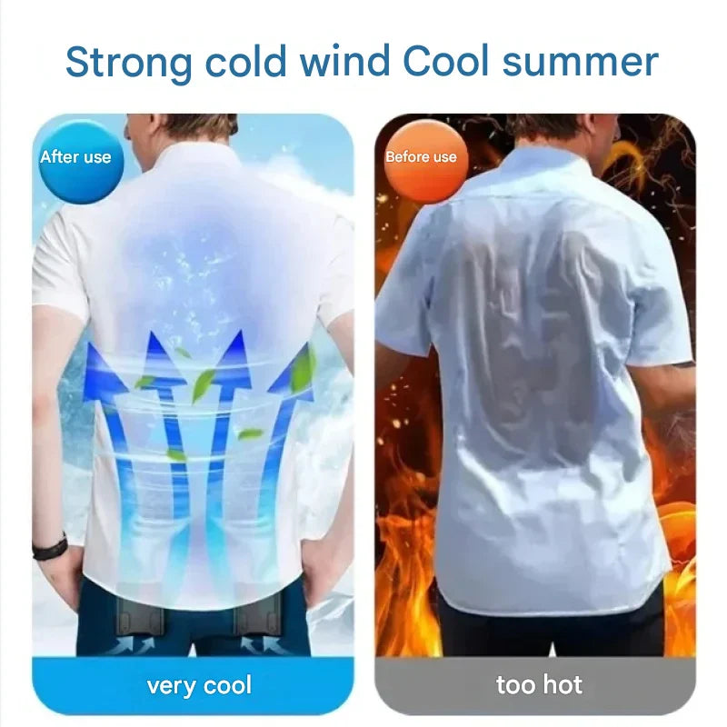 Kültéri Kétcsatornás Derék és Nyak Ventilátor Két Szellőzőnyílással – WindMate