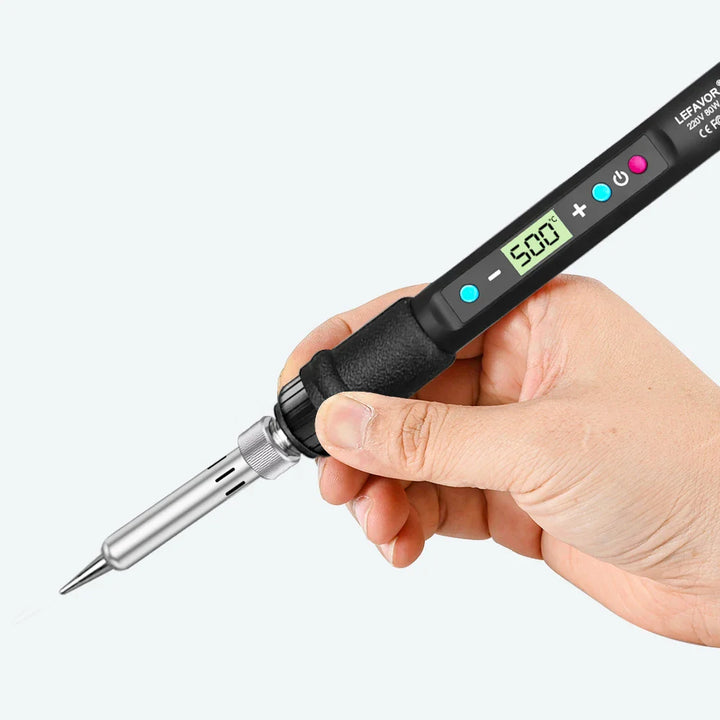 Digitális Kijelző 80W Forrasztópáka Készlet Állítható Hőmérséklettel – Fusion